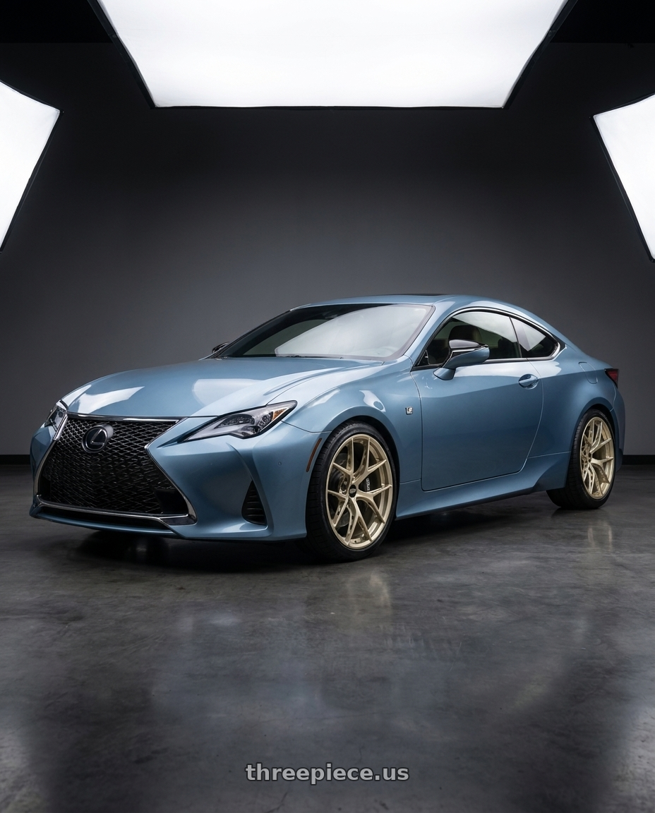 2020 Lexus RC300 AWD with BBS FI-R 5x130 21x11.5 +60 White Gold wheels