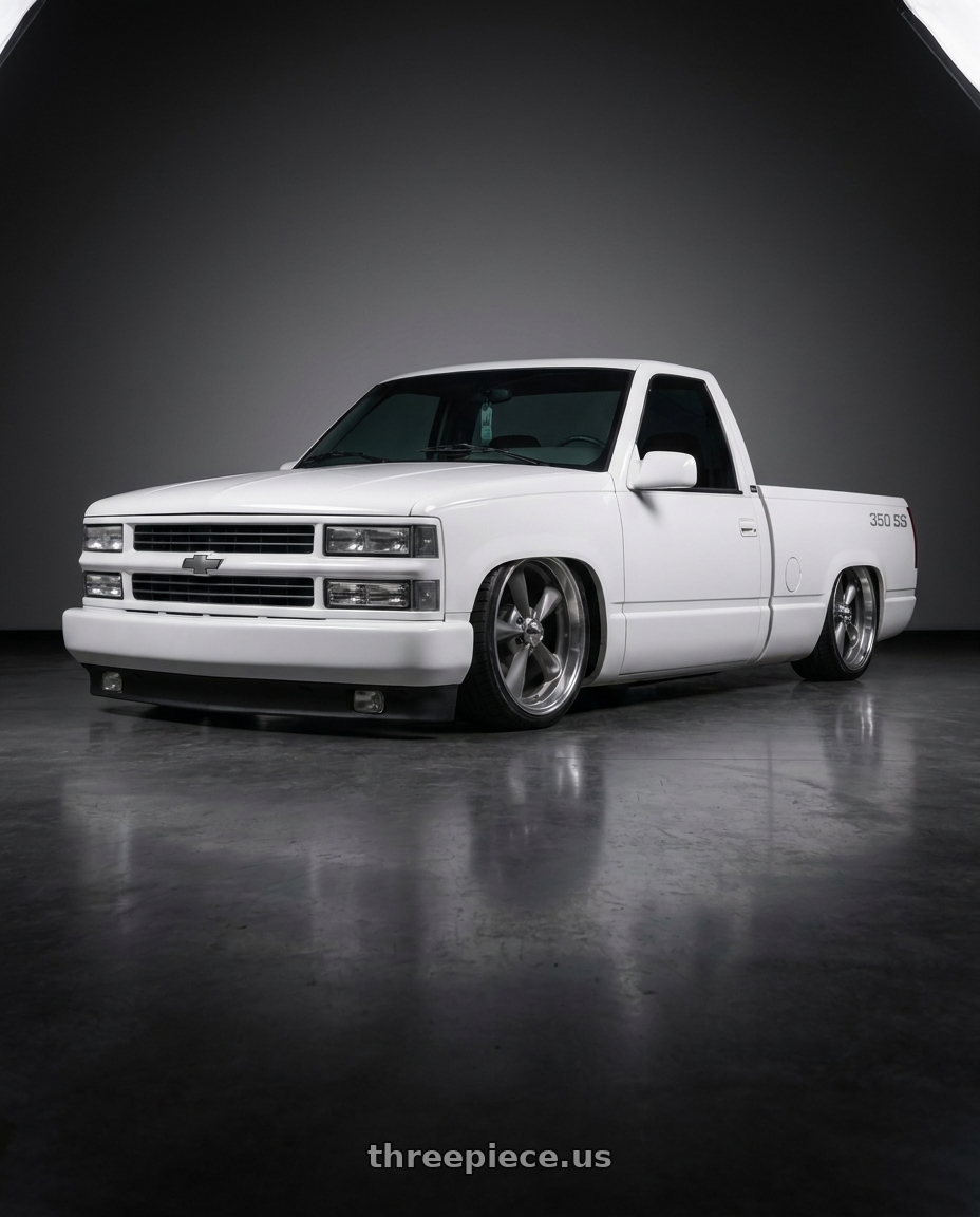 1989 chevy c1500 with Ridler Type 695 5x127 20x8.5+0 Grey/Machined Lip wheels
