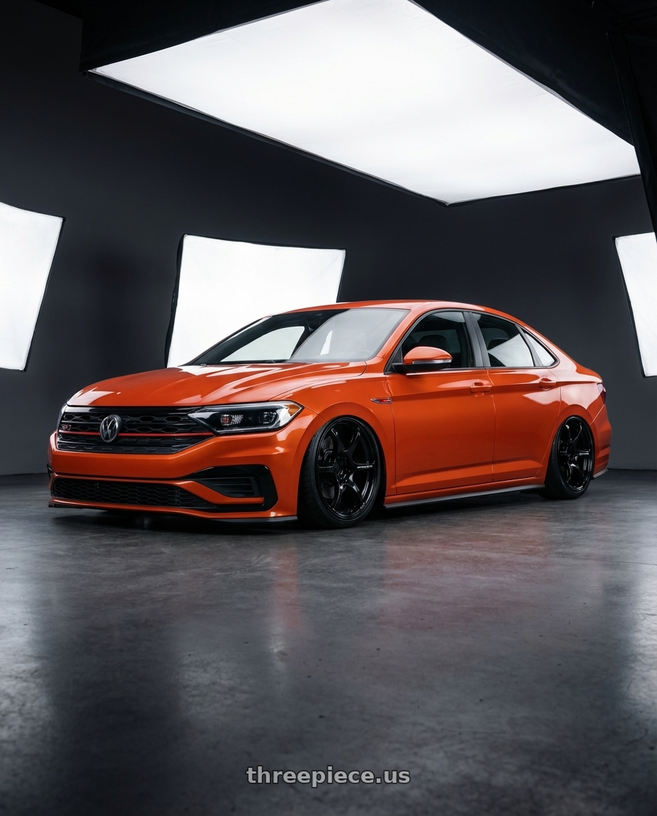 2023 Volkswagen Jetta GLI MK7 with Advan RGIII 5x112 19x8.5+45 Gloss Black wheels