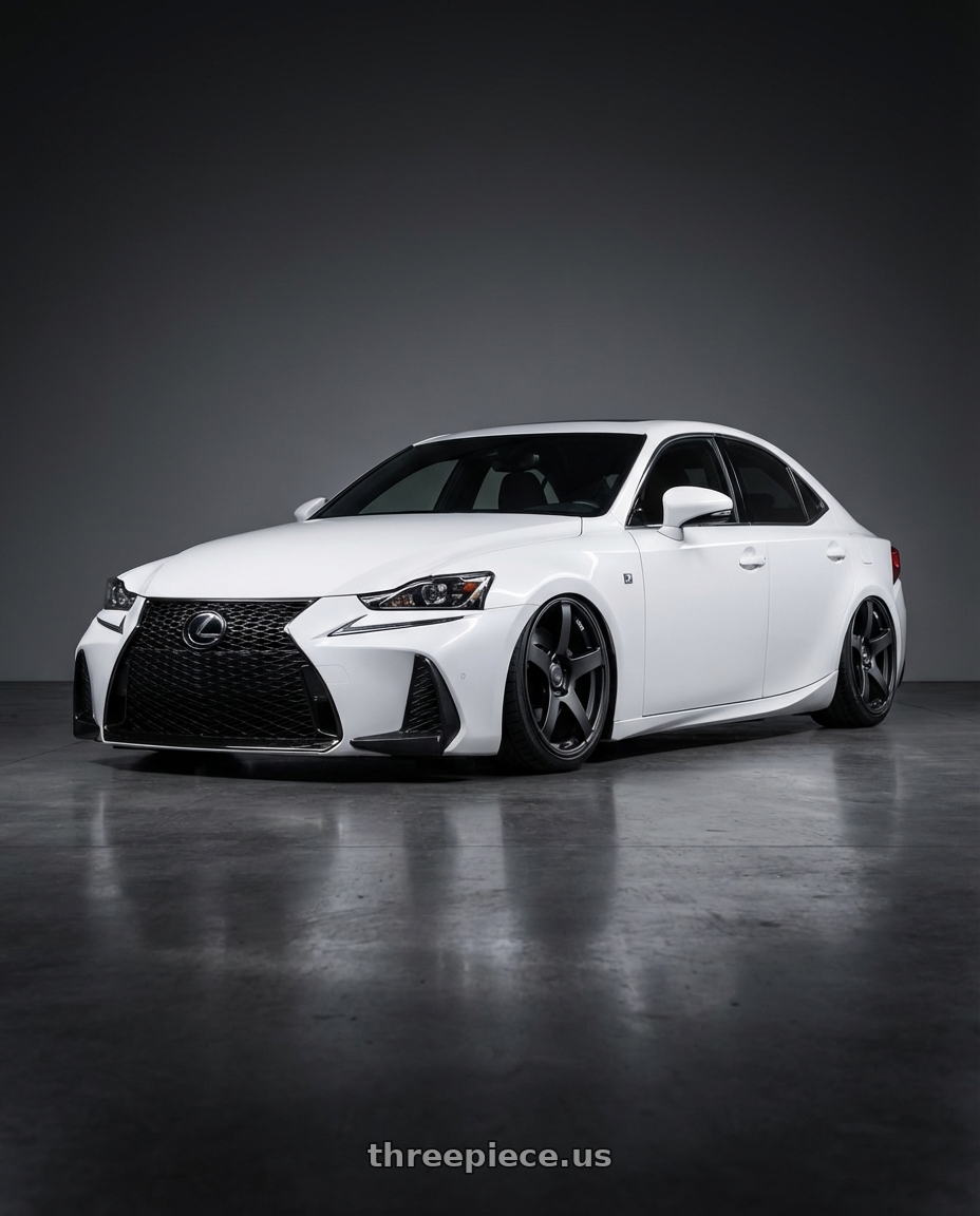 2018 Lexus IS 350 F Sport with Ssr Gtv01 5x114.3 19x8.5+38  FLAT BLACK wheels