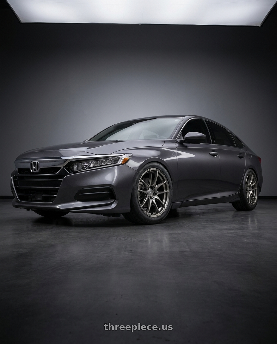 2019 honda accord lx with WORK Emotion CR Shigoku 5x114.3 18x9 +45 Glow Gunmetal GGM wheels