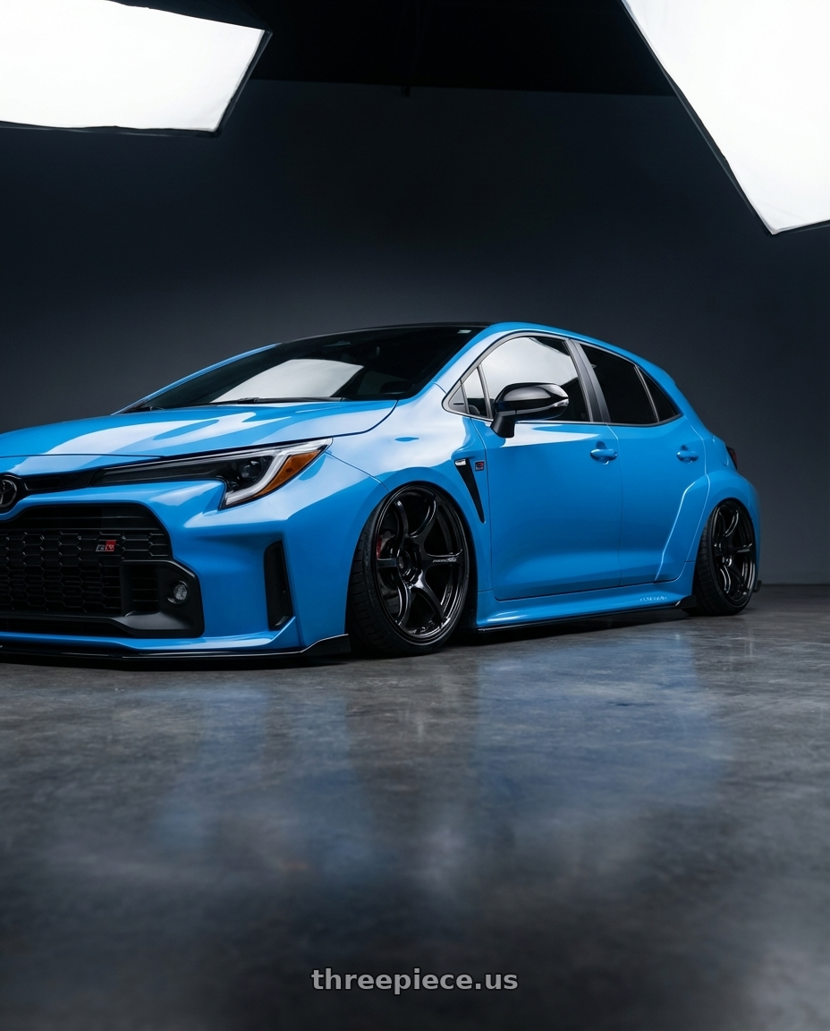 2024 Toyota GR Corolla with Advan RGIII 5x114.3 18x10.5+25 Gloss Black wheels