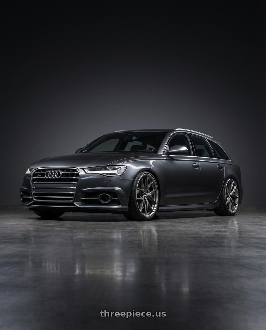 2016 Audi S6 C7 with BBS CC-R 5x112 20x9.0+25 Satin Platinum wheels