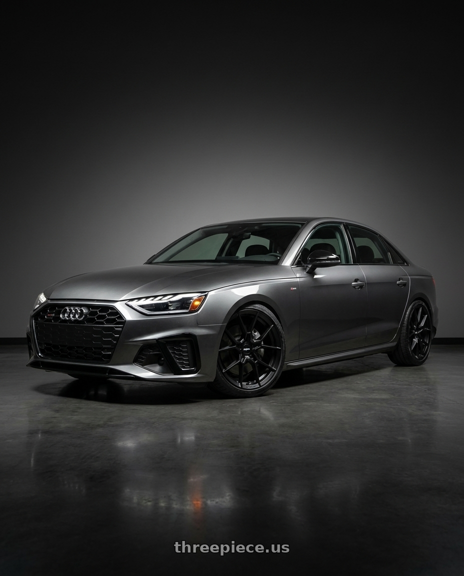 2020 Audi A4 Premium with Rotiform RC199 KPR 5X112 19x8.5 +45 SATIN BLACK wheels