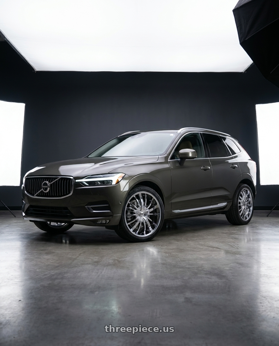 2022 volvo XC60 Inscription with Mazzi Essence 364 5x108/5x114.3 20x8.5+35 Chrome wheels
