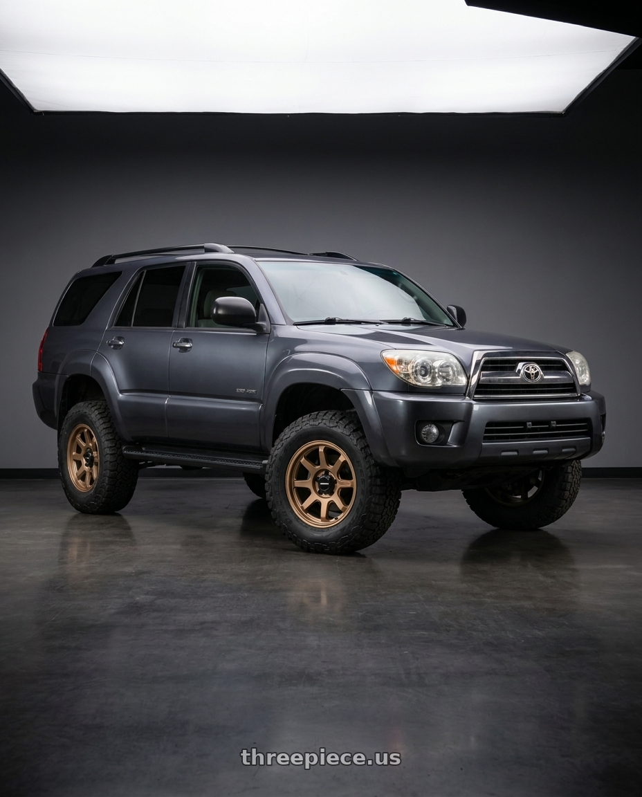 2007 toyota 4runner with Vision Off-Road 351 Flow 6x139.7 16x8+0 Bronze wheels