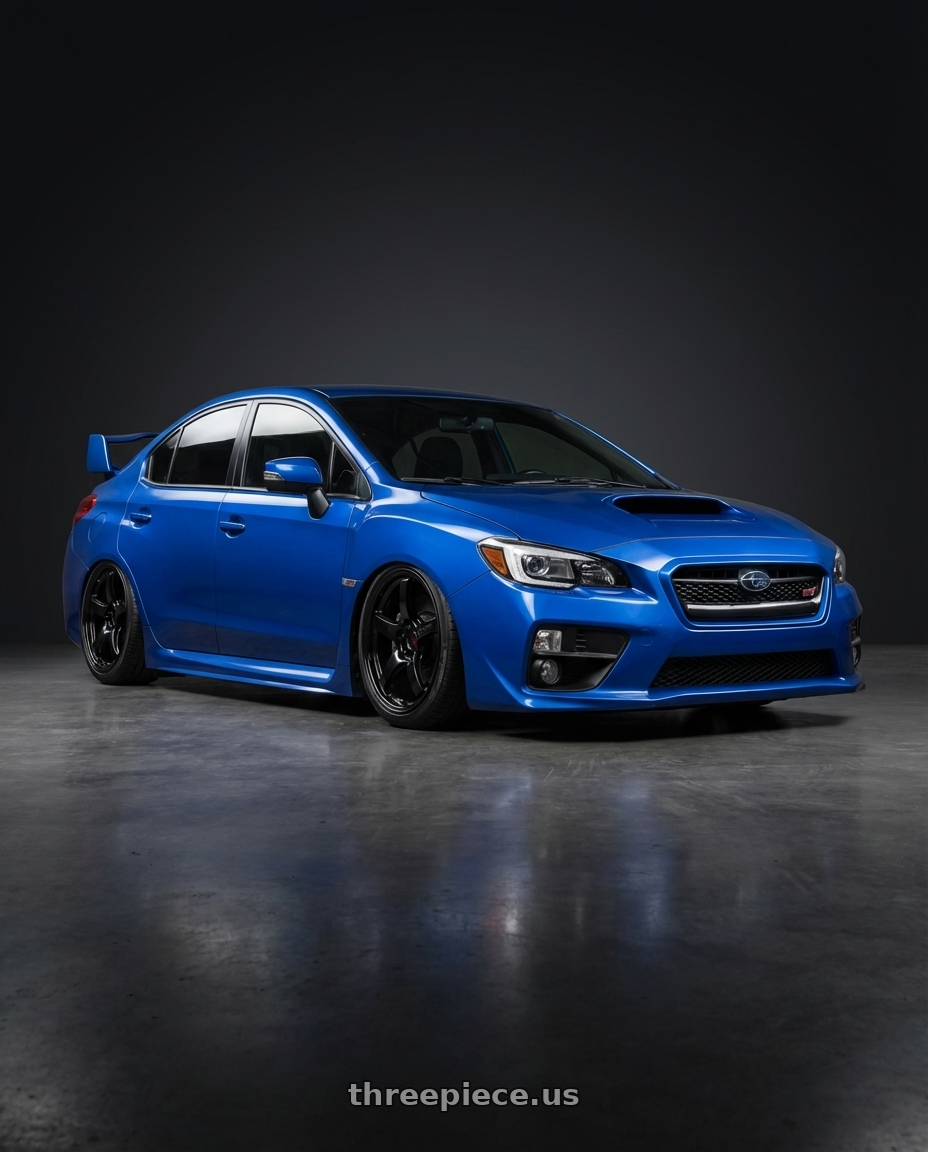 2018 Subaru WRX STI with Gram Lights 57CR 5x114.3 18x9.5+12 Glossy Black wheels