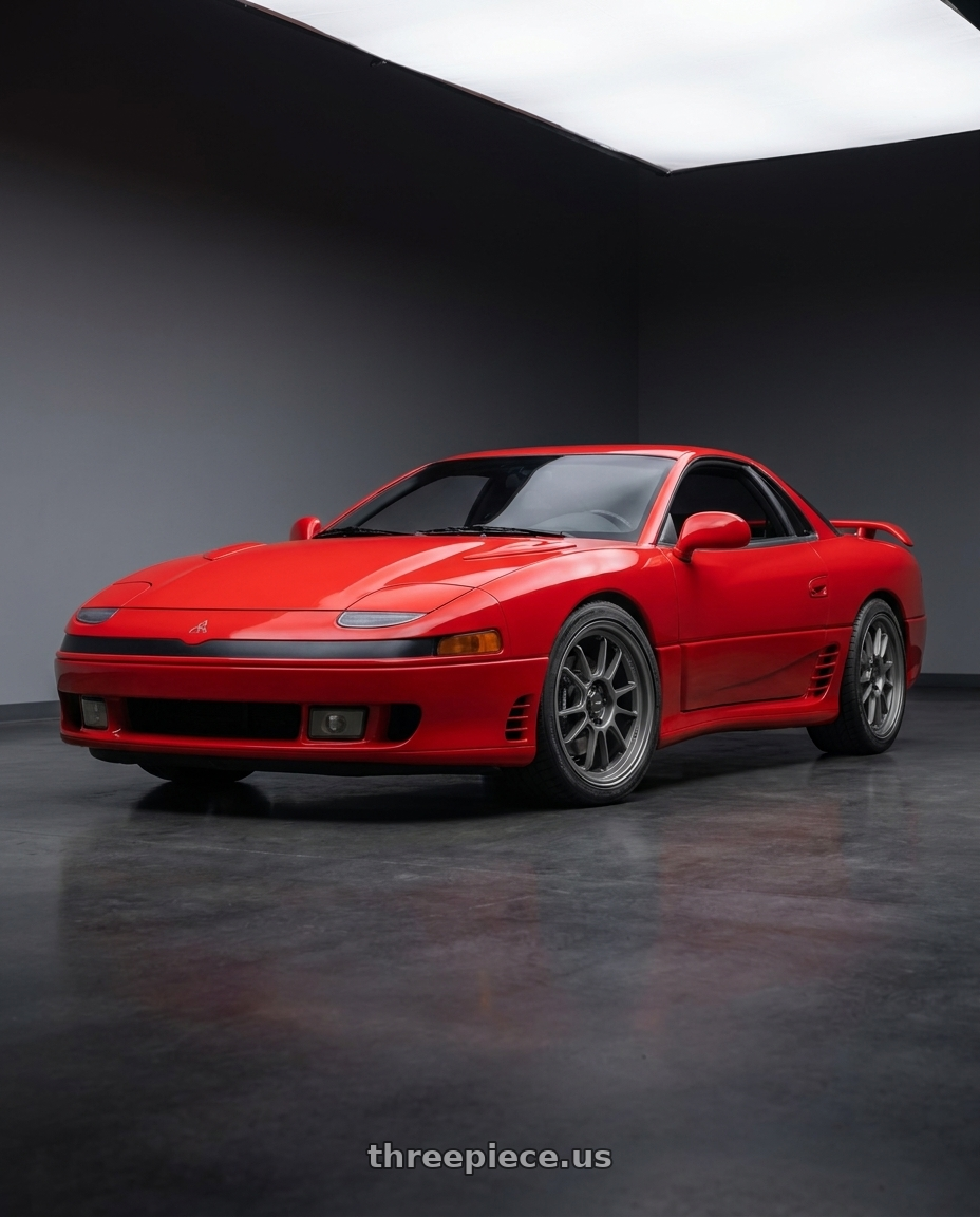 1993 Mitsubishi 3000gt vr4 with Konig Hypergram 5X114.3 19x8.5+38 Matte Grey Flow Formed wheels