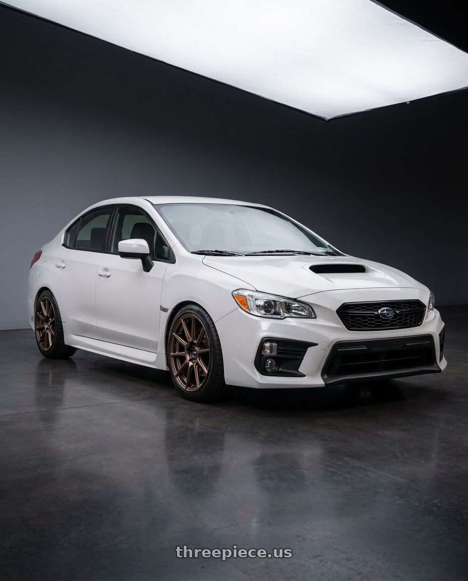 2021 Subaru WRX with Enkei TS10 5x114.3 18x9.5+35 Dia Copper wheels