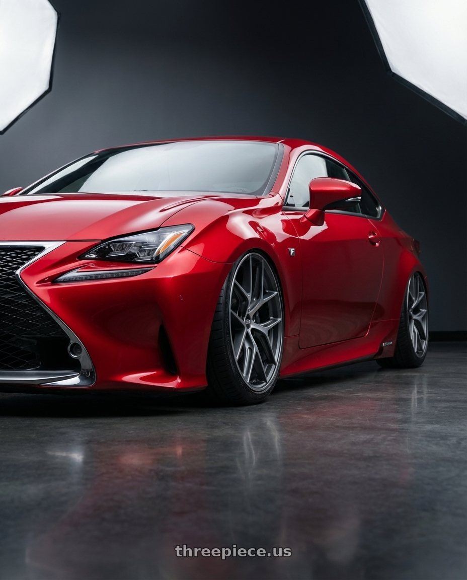 2018 Lexus RC F with BBS CC-R 5x114.3 19x8.5+30 Graphite w/ Diamond Cut Face wheels