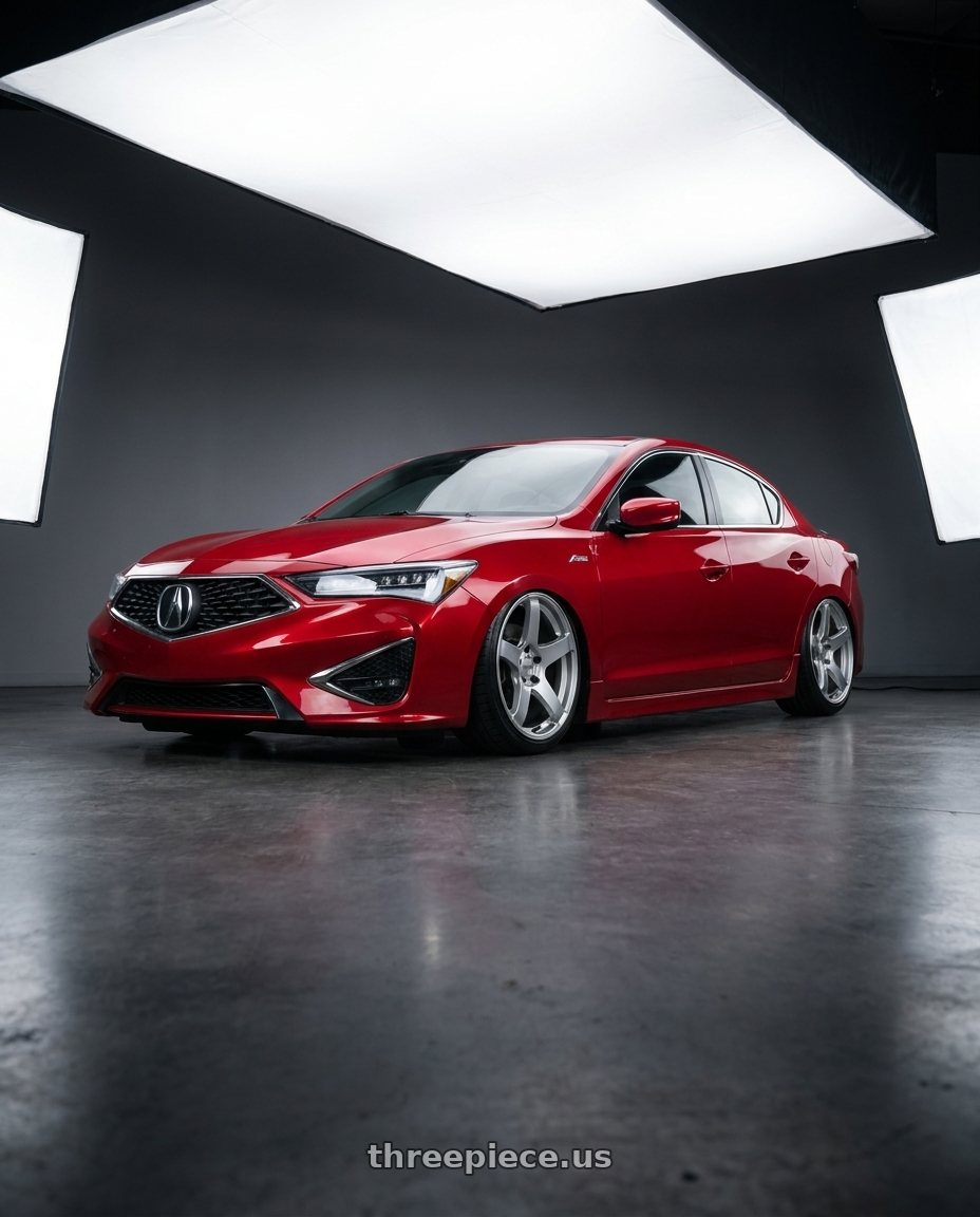 2012 Acura ILX with Ssr Gtv01 5x114.3 18x9+35  GLARE SILVER wheels