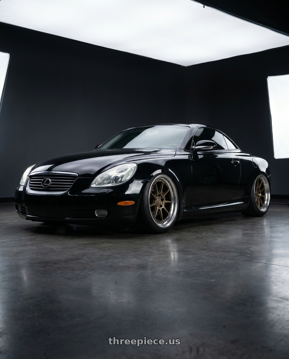 2005 lexus sc430 with Aodhan DS-X 5x114.3 18x9.5 +22 Bronze w/Machined Lip wheels