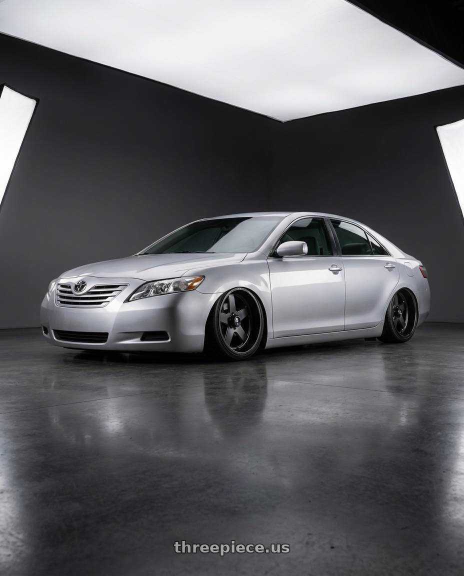 2007 Toyota camry with Fuel Mono DD71 FF71 6X139.7 20X9 +1 GLOSS BRUSHED POLISHED wheels