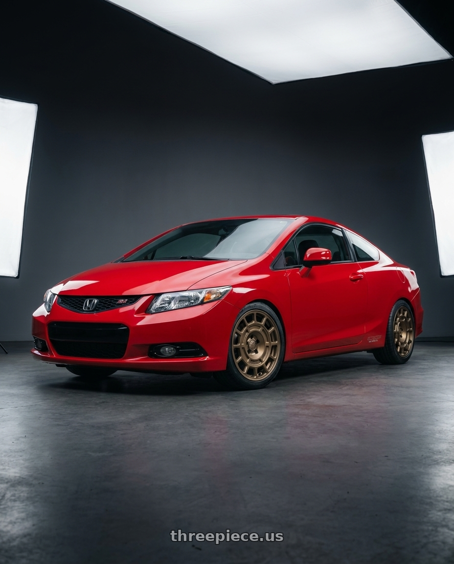 2015 Honda Civic Si with fifteen52 METRIX MX 5x114.3 17x8 +38 BRONZE (MATTE BRONZE) wheels