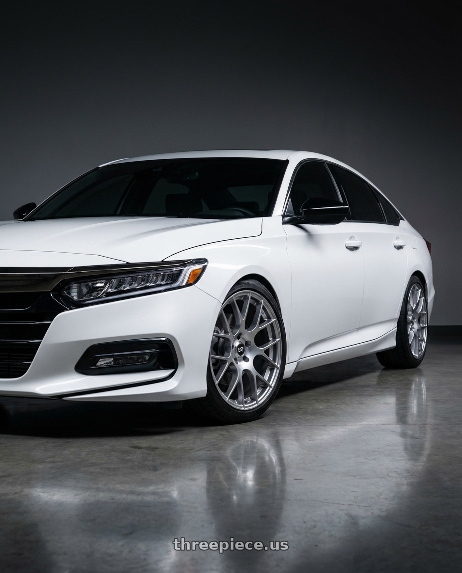 2020 Honda Accord Sport with Enkei Raijin 5x114.3 18x8+45 Hyper Silver wheels