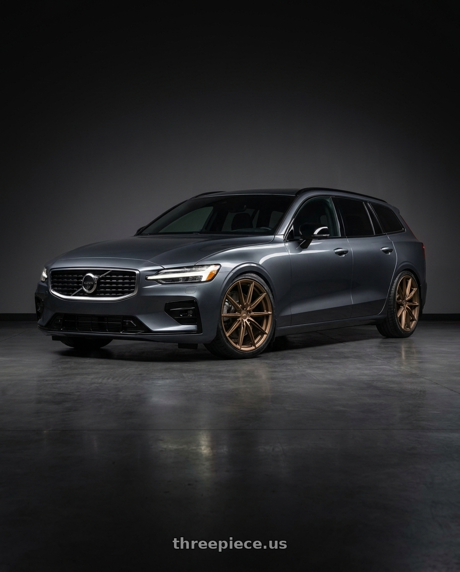 2020 Volvo v60 t5 r with MRR GF26 5x108 20x9 +38 Bronze wheels