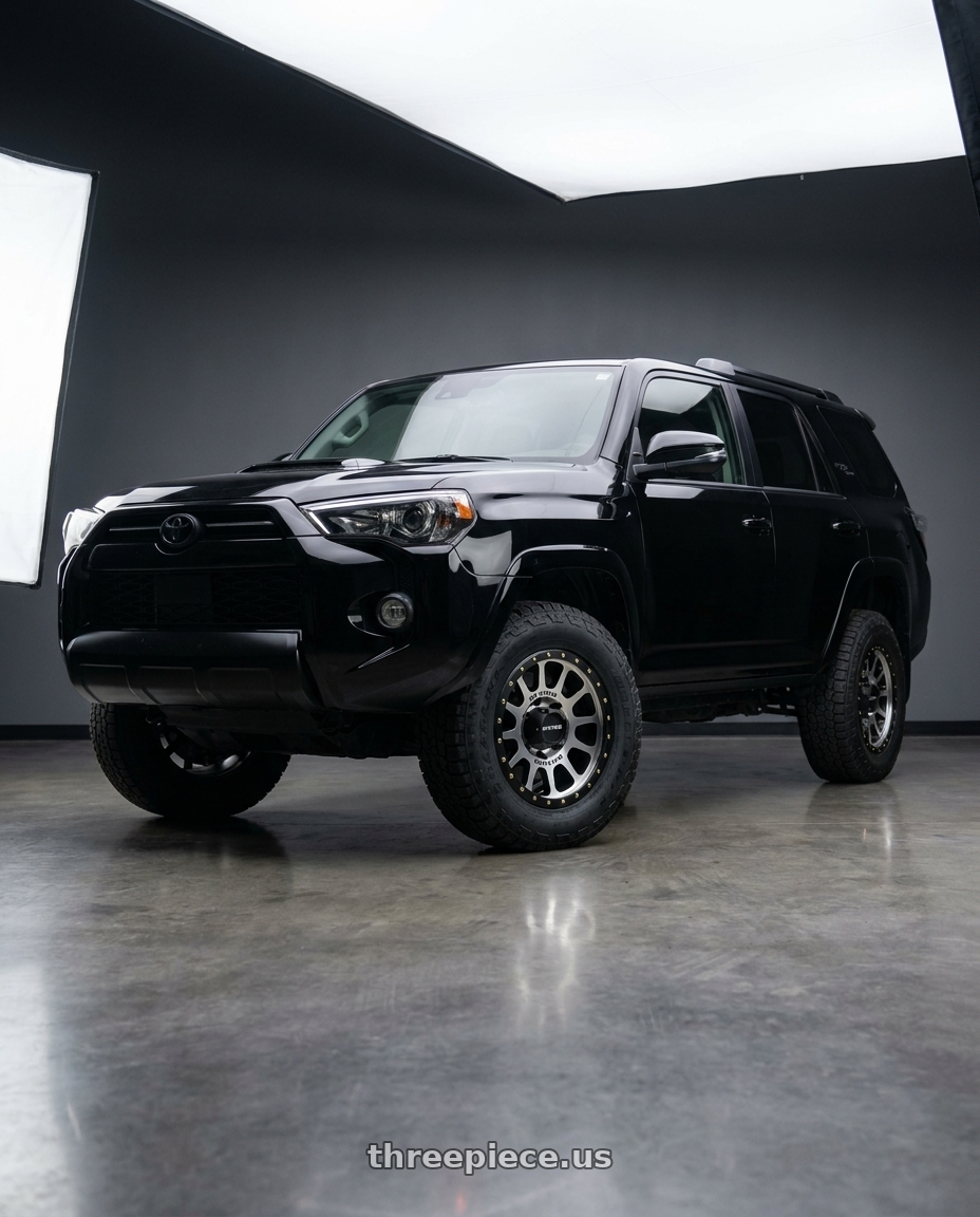 2021 Toyota 4Runner Venture with Method Race Wheels 305MB NV 6x139.7 17x8.5 +0 MACHINED - MATTE BLACK LIP wheels