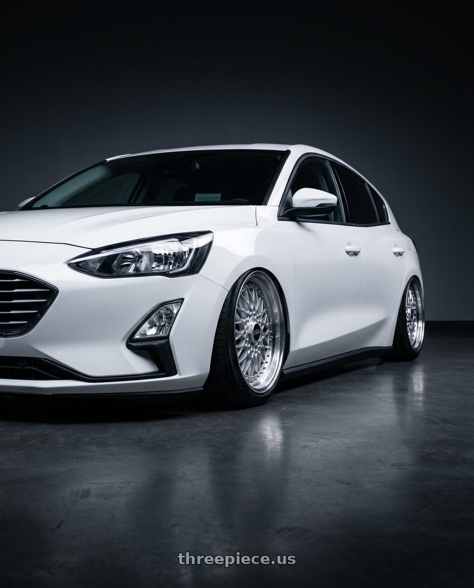 2020 Ford focus with BBS Super 5x112 19x10 +40 Diamond Silver wheels