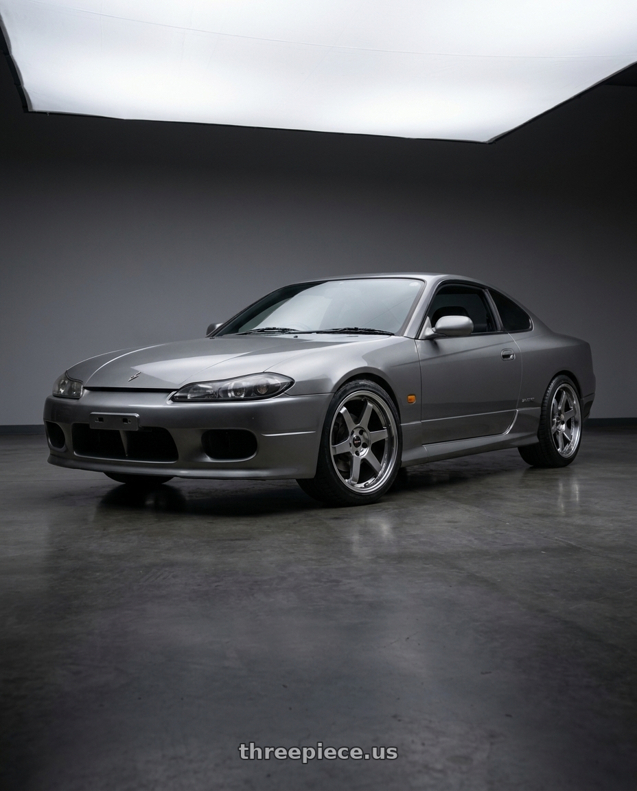 2001 Nissan Silvia S15 with Vors TR37 5x114.3 18x9.5  +35 Hyper Black wheels