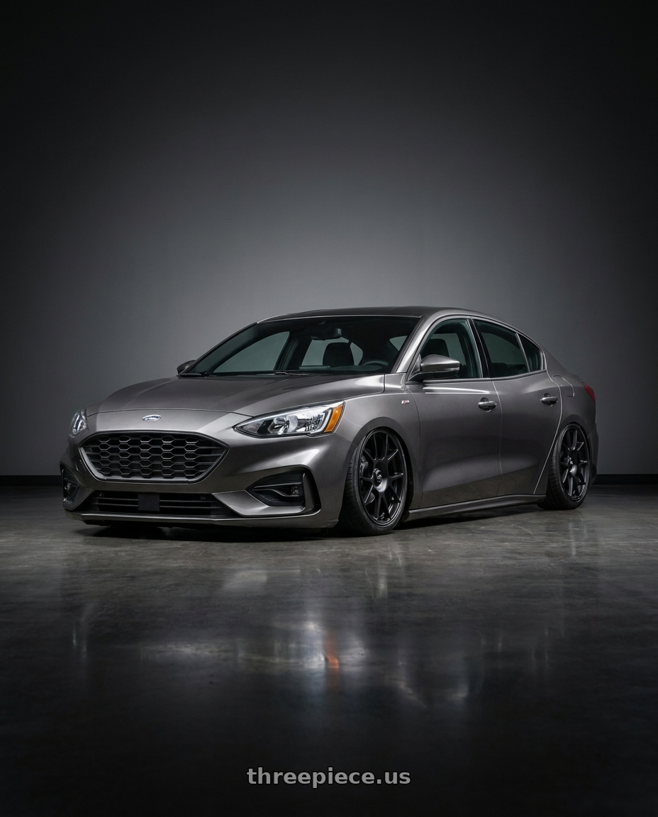 2021 Focus sedan st line with fifteen52 COMP 5x100 / 5x114.3 18x8.5 +35 ASPHALT BLACK (SATIN BLACK) wheels