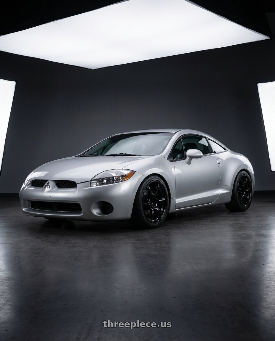 2010 Mitsubishi Eclipse with Advan RGIII 5x114.3 18x10+35 Gloss Black wheels