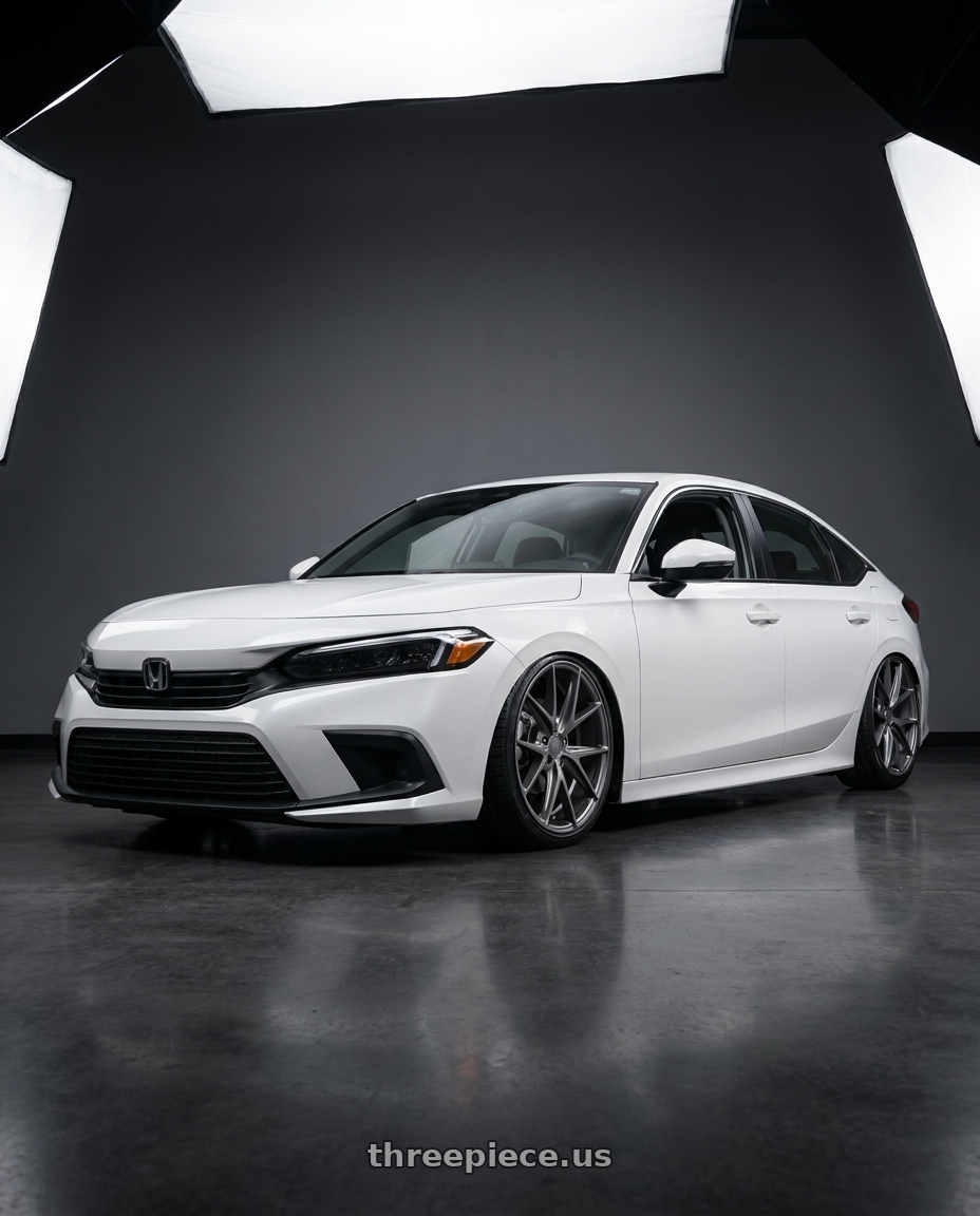 2024 Honda Civic with Niche 1PC M116 MISANO 5X114.3 18X8 +40 MATTE GUN METAL wheels