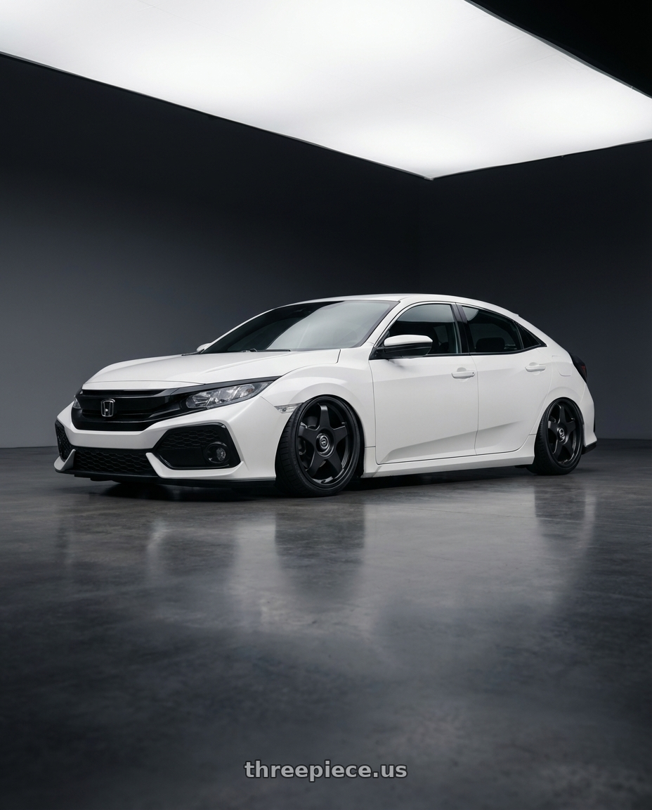 2024 Honda Civic with fifteen52 CHICANE 5x114.3 / 5x120 19x8.5 +35 ASPHALT BLACK (SATIN BLACK) wheels