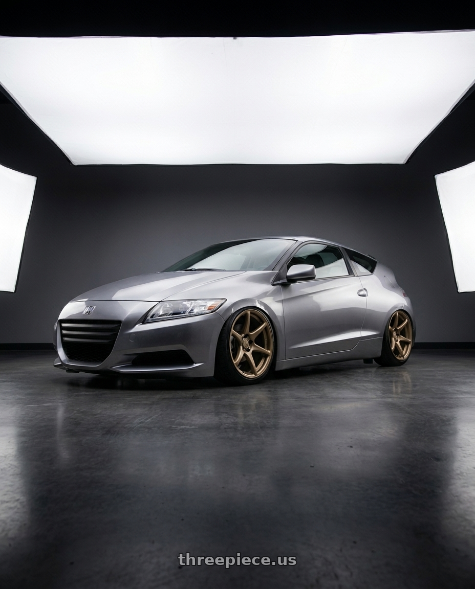 2015 Honda cr z with Kansei K11B Tandem 5x114.3 18x8.5 35 Bronze wheels