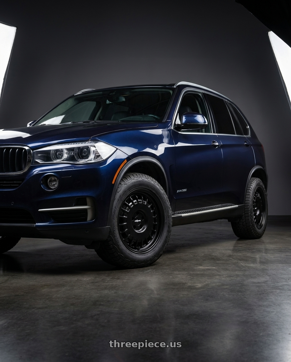 2015 BMW X5 xDrive35d imperial with Rotiform RC205 PMF 5X120 18x8.5 +35 MATTE BLACK wheels