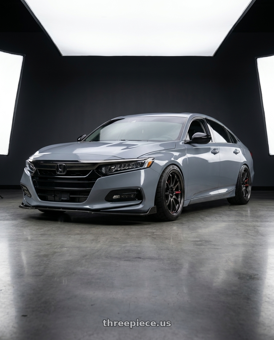 2021 honda accord with Volk Racing CE28 CLUB RACER II BK 5x114.3 18x8.5+35 Diamond Dark Gunmetal wheels
