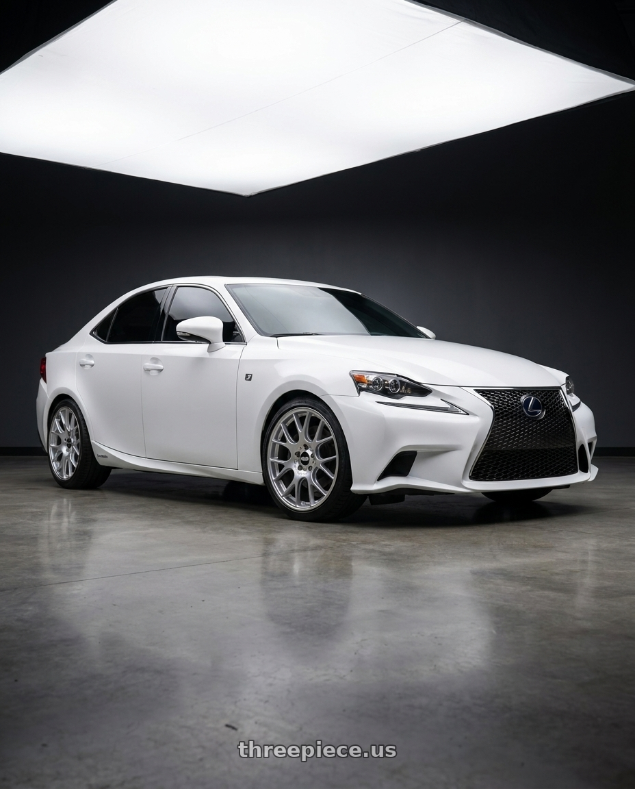 2014 LEXUS IS300h Fsport with BBS CH-R 5x130 19x8.5 +51 Brilliant Silver Polished Rim Protector wheels