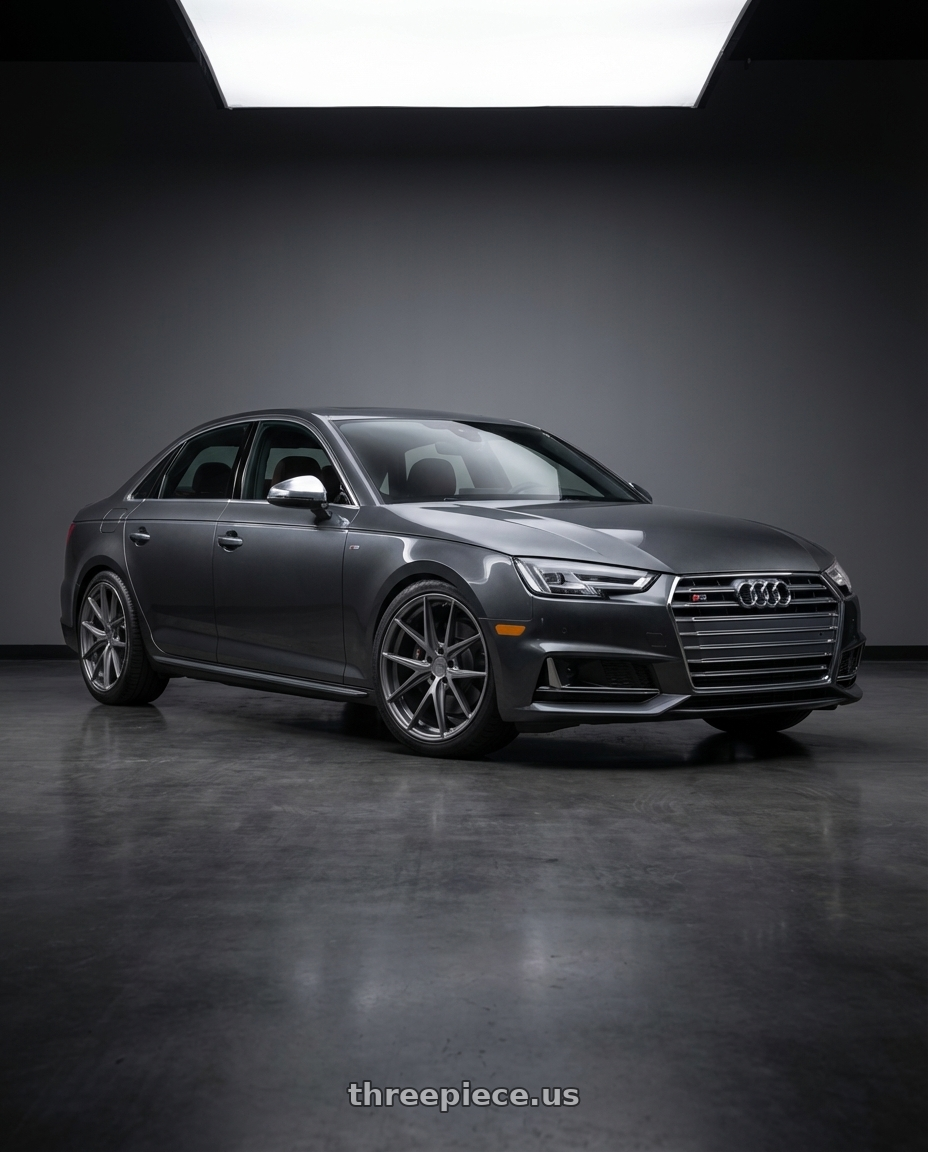 2023 Audi S4 B9 with Niche 1PC M116 MISANO 5X112 19X8.5 +25 MATTE GUN METAL wheels