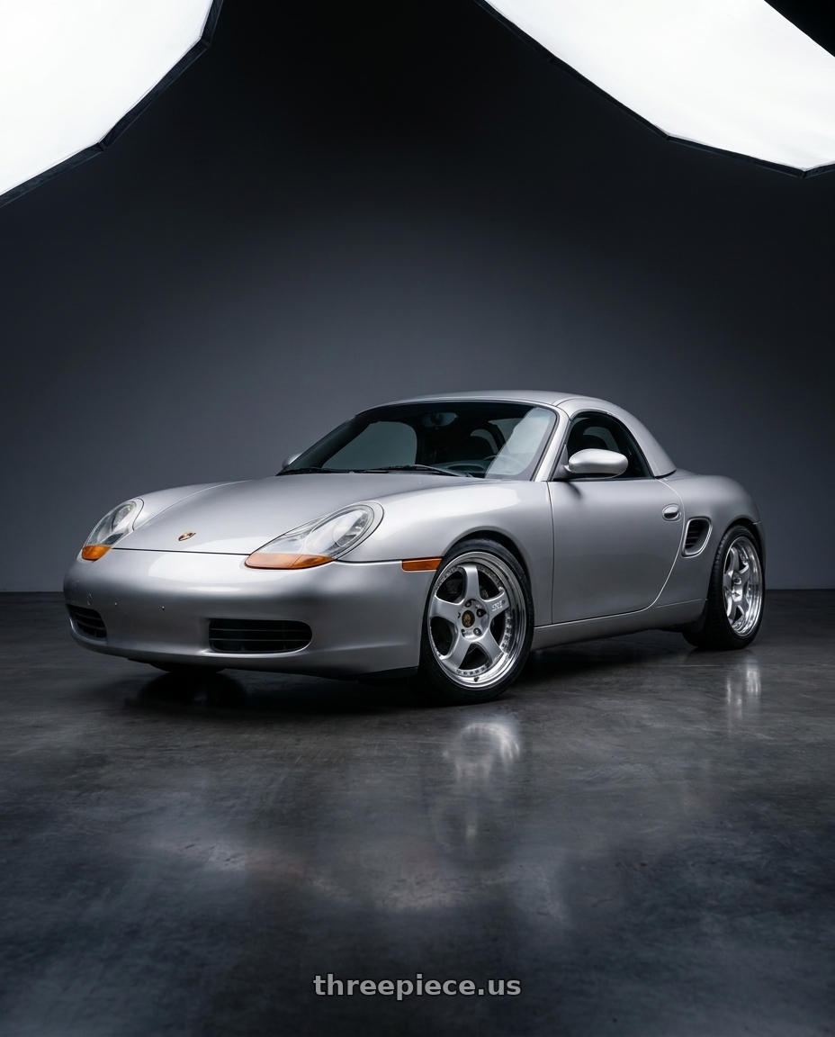 1997 Porsche boxster with SSR Professor SP1 5x130 18X9+49 SL Disk Silver wheels