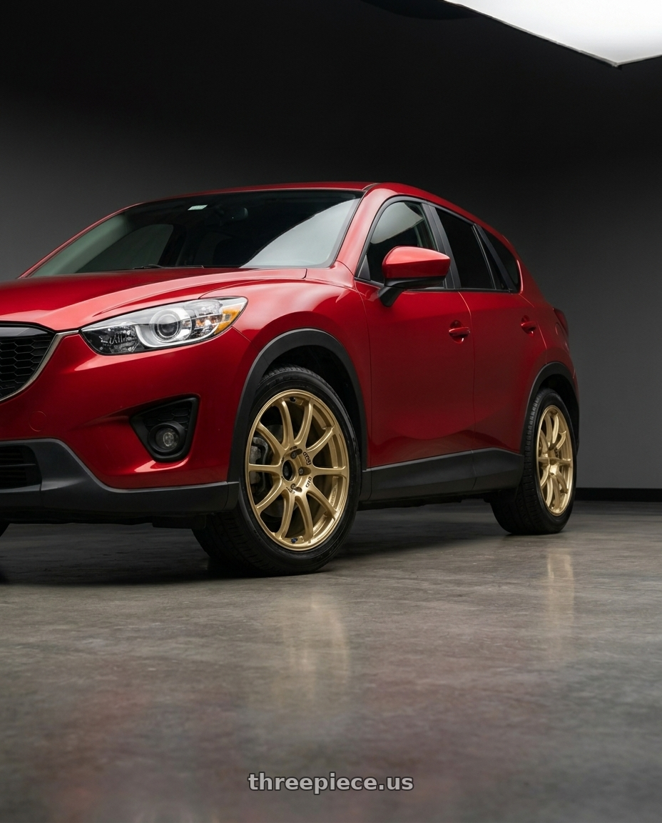 2015 Mazda Cx 5 with Advan RCIII 5x114.3 18x8.5+53 Gold wheels