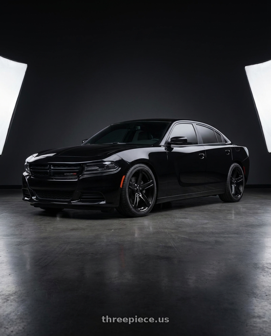 2021 Dodge Charger SXT with OE Wheels DG22 5x115 20x9.5+18 Satin Black wheels