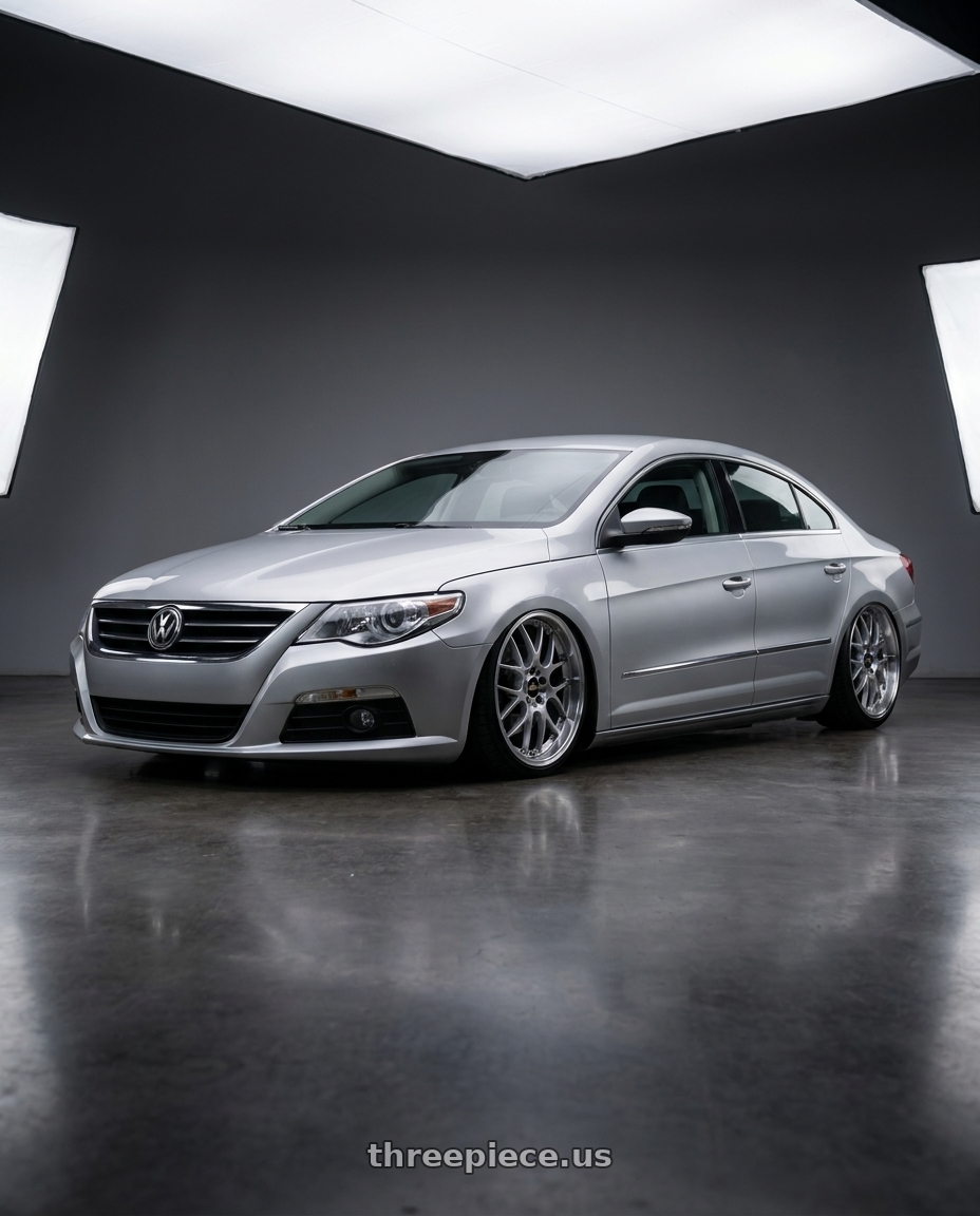 2015 Volkswagen CC with BBS RS-GT 5x112 19x8.5 +32 Diamond Silver Center Diamond Cut Lip wheels