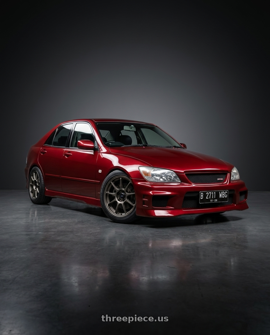 2001 Toyota Altezza RS200 with Konig 110BZ Ultragram 5x114.3 17x8 +40 Carbon Bronze Metallic wheels