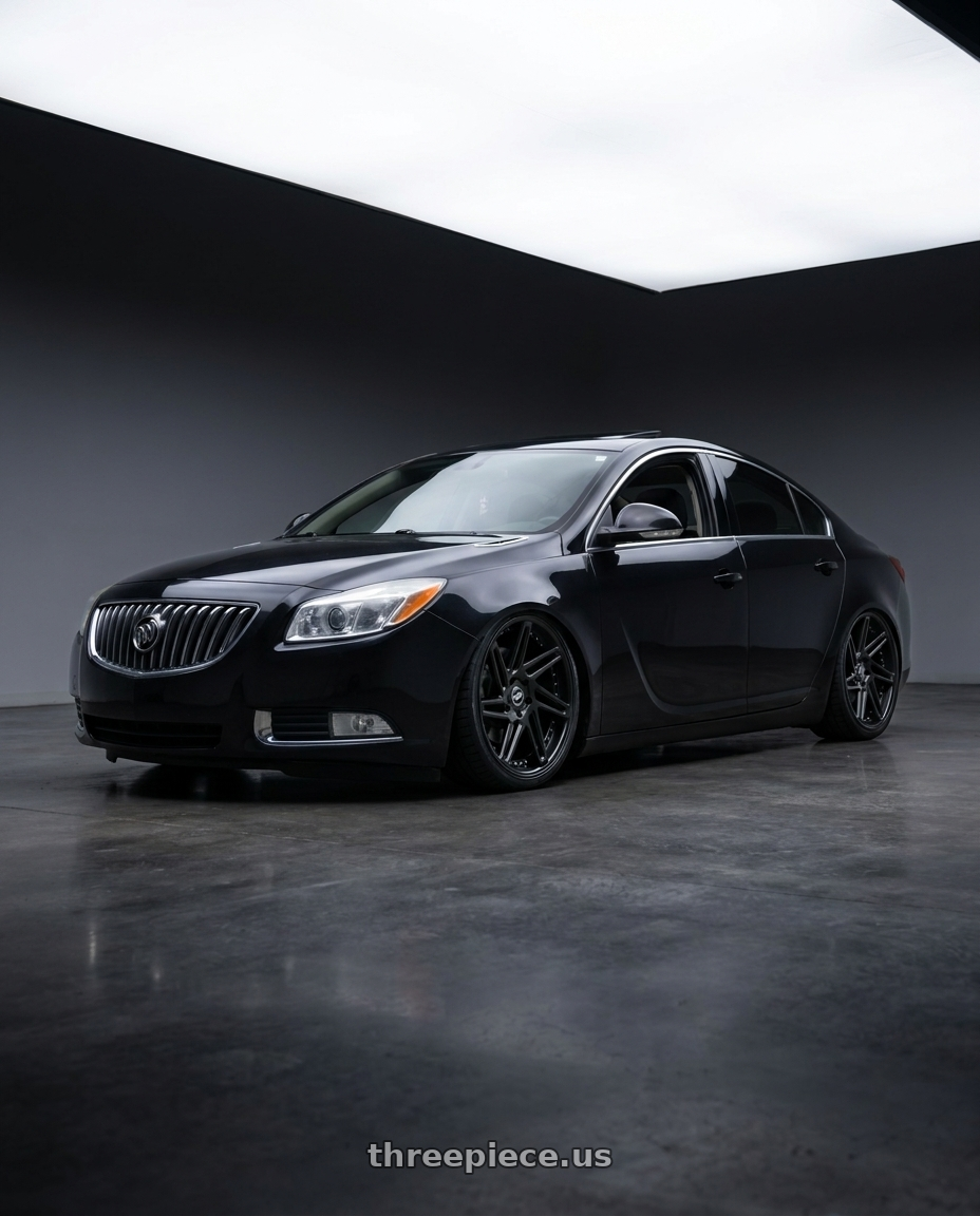 2013 buick regal premium, black onyx with Work Zeast st3 5x120 20x8.5+38 R Disk Matte Black wheels