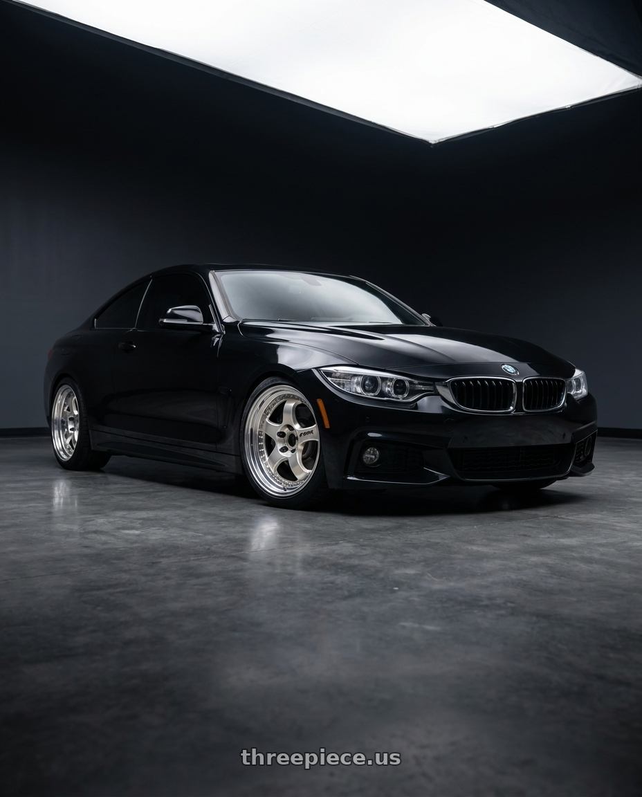 2020 BMW 440i XDRIVE  with Work Meister S1 3P 5x120 19x8+24 T Disk Bright Buff Finish wheels