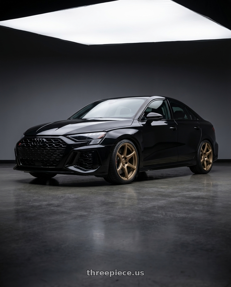 2022 Audi RS3 8Y with Kansei K11B Tandem 5X112 19x9.5 22 Bronze wheels