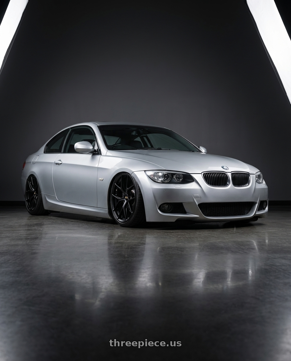 2012 BMW 3 Series E92 with BBS FI-R 5x120 19x9.5+22 Satin Black wheels