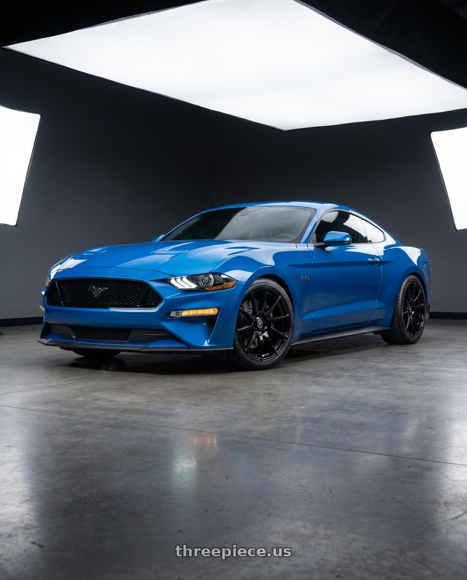 2022 Ford Mustang GT with Forgestar CF10 5x114.3 19x9 +35 Gloss Black wheels