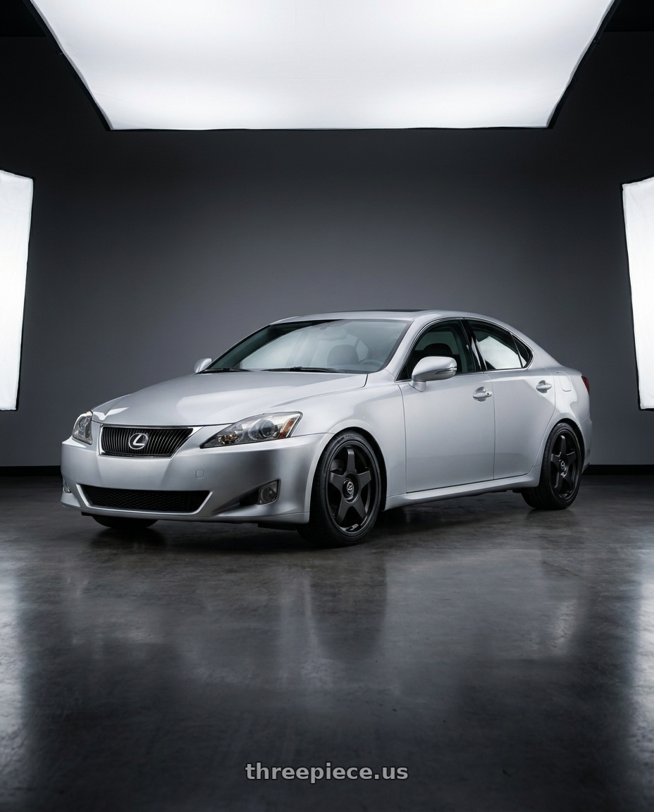 2010 Lexus Is250 with fifteen52 CHICANE 5x112 / 5x120 18x8.5 +35 ASPHALT BLACK (SATIN BLACK) wheels