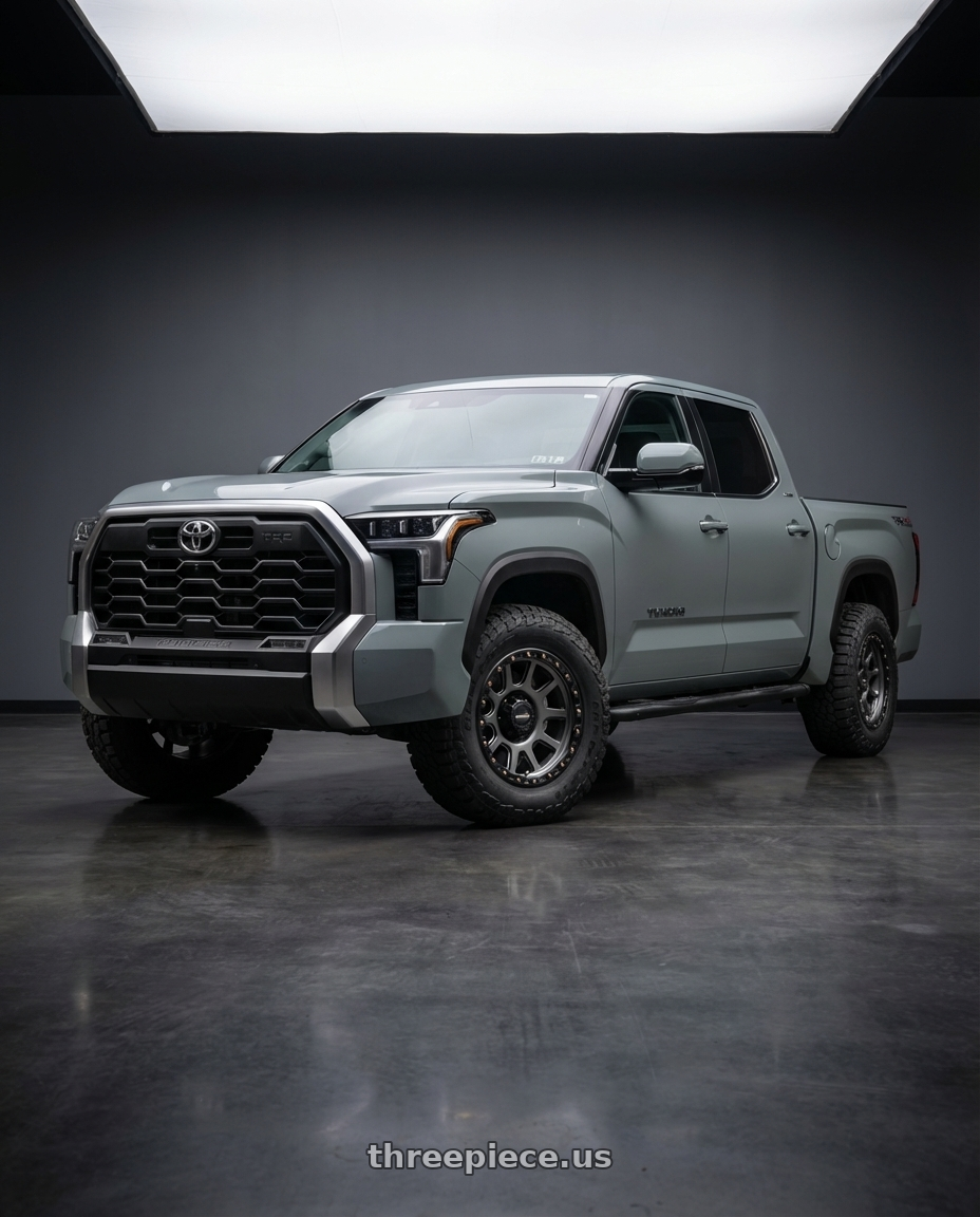 2024 Toyota Tundra with Vision Off-Road 111 Nemesis 6x139.7 20x9+0 Gunmetal wheels