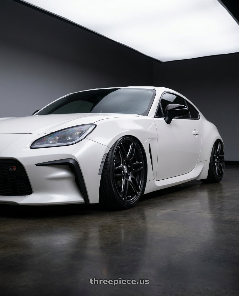 2016 Scion FR-S with Niche 1PC M106 NR6 5X100/5X114.3 17X7.5 +45 MATTE BLACK MILLED wheels