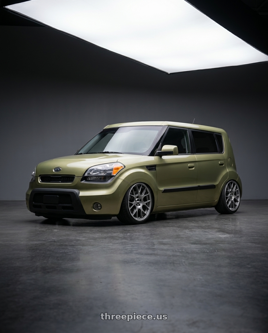 2010 Kia soul with BBS CH-R 5x114.3 20x8.5 +38 Satin Titanium Polished Rim Protector wheels