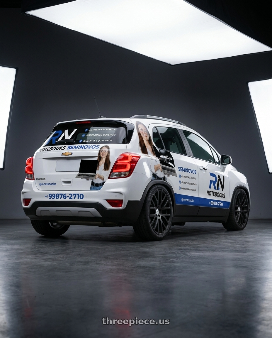 tracker 2017 adesivado with TSW DONINGTON 4X100 17X7 +40 MATTE BLACK wheels rear three quarter view square tires