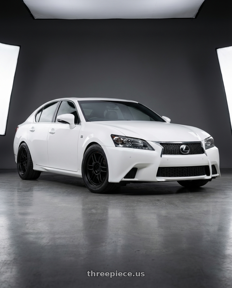 2015 Lexus GS 350 F Sport with Enkei RPF1 5x114.3 18x9.5+15 Black wheels