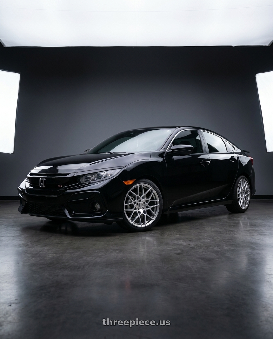 2020 honda civic si with Performance Replicas PR178 5X114.3 19X10 +48 HYPER SILVER wheels