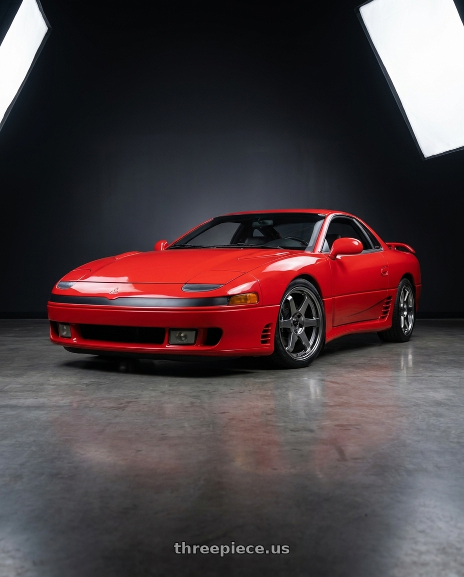 1993 Mitsubishi 3000gt vr4 with Vors TR37 5x114.3 18x8.5  +35 Hyper Black wheels